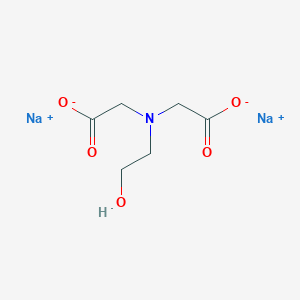 molecular formula C6H9NNa2O5 B090211 Glycine, N-(carboxymethyl)-N-(2-hydroxyethyl)-, disodium salt CAS No. 135-37-5