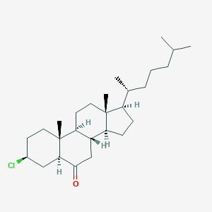 molecular formula C27H45ClO B090222 5alpha-Cholestan-6-one, 3beta-chloro- CAS No. 1056-93-5