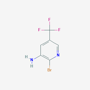 molecular formula C6H4BrF3N2 B090265 2-Bromo-5-(trifluoromethyl)pyridin-3-amine CAS No. 1211515-87-5