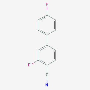 molecular formula C13H7F2N B090287 2-氟-4-(4-氟苯基)苯甲腈 CAS No. 1214332-40-7