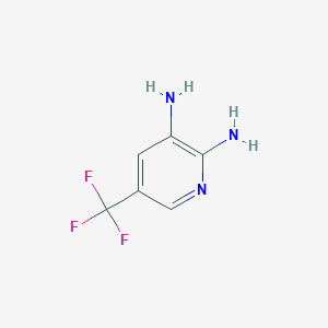 molecular formula C6H6F3N3 B009029 5-(三氟甲基)吡啶-2,3-二胺 CAS No. 107867-51-6