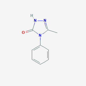 molecular formula C9H9N3O B090342 5-Metil-4-fenil-2,4-dihidro-3H-1,2,4-triazol-3-ona CAS No. 1010-54-4