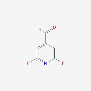 molecular formula C6H3F2NO B090343 2,6-二氟吡啶-4-甲醛 CAS No. 1227588-39-7