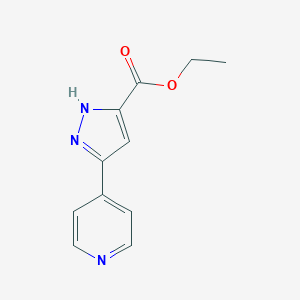 molecular formula C11H11N3O2 B009035 5-(吡啶-4-基)-1H-吡唑-3-羧酸乙酯 CAS No. 19959-81-0