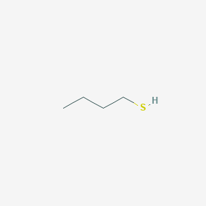 molecular formula C4H10S<br>CH3(CH2)3SH<br>C4H10S B090362 1-丁硫醇 CAS No. 109-79-5