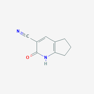 molecular formula C9H8N2O B009041 2-氧代-1H,2H,5H,6H,7H-环戊[b]吡啶-3-腈 CAS No. 108106-97-4