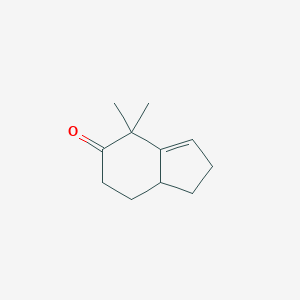 molecular formula C11H16O B090671 4,4-Dimethyl-1,2,4,6,7,7a-hexahydro-5H-inden-5-one CAS No. 18366-35-3