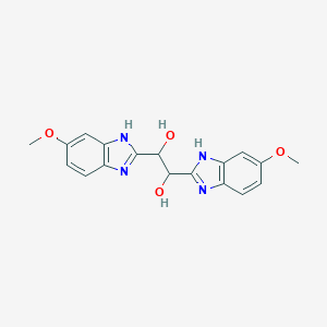 B090709 1,2-Bis(6-methoxy-1h-benzimidazol-2-yl)ethane-1,2-diol CAS No. 16656-27-2