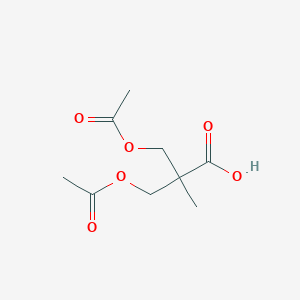 molecular formula C9H14O6 B090710 2,2-双(乙酰氧甲基)丙酸 CAS No. 17872-58-1