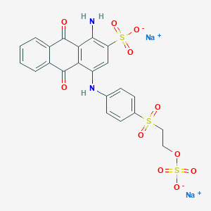 B090716 Disodium 1-amino-9,10-dihydro-9,10-dioxo-4-((4-((2-(sulphonatooxy)ethyl)sulphonyl)phenyl)amino)anthracene-2-sulphonate CAS No. 16102-99-1