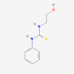 molecular formula C9H12N2OS B090735 硫脲，N-(2-羟乙基)-N'-苯基- CAS No. 102-12-5