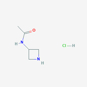 molecular formula C5H11ClN2O B009077 盐酸 N-(氮杂环丁-3-基)乙酰胺 CAS No. 102065-92-9