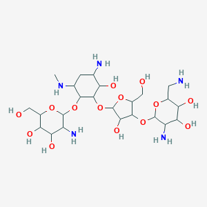 molecular formula C24H47N5O14 B009080 3-N-甲基帕罗莫霉素I CAS No. 106288-50-0