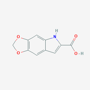 molecular formula C10H7NO4 B009081 5H-[1,3]二氧杂环[4,5-f]吲哚-6-羧酸 CAS No. 106517-64-0