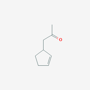 molecular formula C8H12O B090825 1-(2-环戊烯基)-2-丙酮 CAS No. 105-24-8