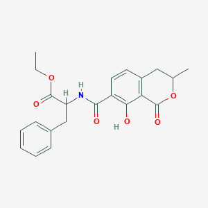 molecular formula C22H23NO6 B090881 Ochratoxin B ethyl ester CAS No. 18420-71-8