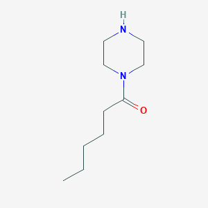 molecular formula C10H20N2O B090903 1-己酰哌嗪 CAS No. 18903-05-4