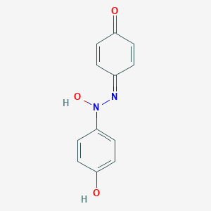 molecular formula C12H10N2O3 B090921 4-[2-羟基-2-(4-羟基苯基)胂基]环己-2,5-二烯-1-酮 CAS No. 15596-57-3