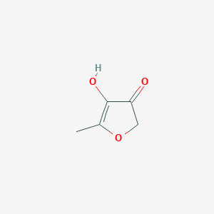 molecular formula C5H6O3 B090963 4-羟基-5-甲基呋喃-3(2H)-酮 CAS No. 19322-27-1