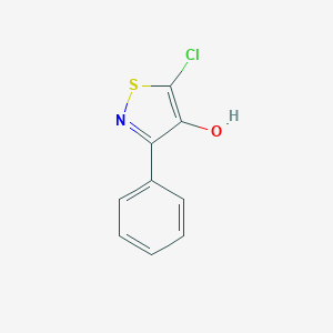 molecular formula C9H6ClNOS B090966 5-Chloro-3-phenyl-1,2-thiazol-4-ol CAS No. 19389-32-3