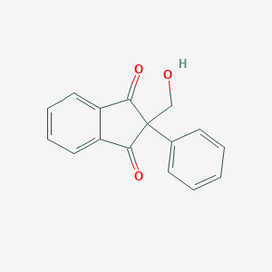 molecular formula C16H12O3 B090969 2-(Hydroxymethyl)-2-phenyl-1H-indene-1,3(2H)-dione CAS No. 151-88-2