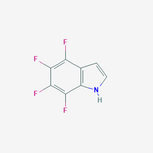 molecular formula C8H3F4N B090973 4,5,6,7-四氟-1H-吲哚 CAS No. 16264-67-8