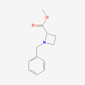 molecular formula C12H15NO2 B090976 1-苄基氮杂环丁烷-2-羧酸甲酯 CAS No. 18085-37-5