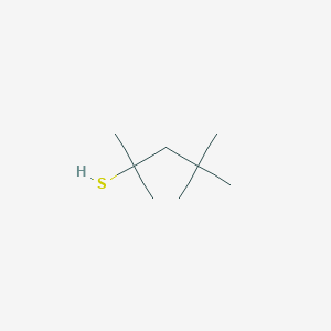molecular formula C8H18S<br>(CH3)2CSHCH2C(CH3)3<br>C8H18S B090986 叔辛基硫醇 CAS No. 141-59-3