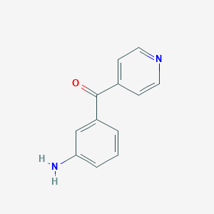 molecular formula C12H10N2O B091036 (3-Aminophenyl)(pyridin-4-yl)methanone CAS No. 62246-96-2