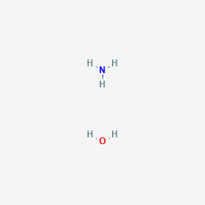 molecular formula NH4OH<br>H5NO B091062 氢氧化铵溶液，ACS 试剂，28.0-30.0% NH3 基 CAS No. 16393-49-0