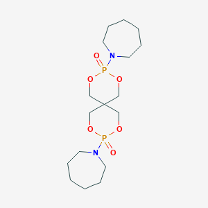 molecular formula C17H32N2O6P2 B091111 Phosphonic acid, (hexahydro-1H-azepin-1-yl)-, cyclic O,O,O',O'-neopentanetetrayl ester CAS No. 19341-49-2