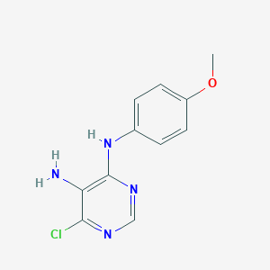 molecular formula C11H11ClN4O B091116 6-Chloro-n4-(4-methoxyphenyl)pyrimidine-4,5-diamine CAS No. 17465-98-4