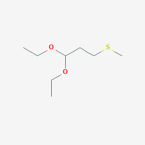 molecular formula C8H18O2S B091148 二乙缩甲醛 CAS No. 16630-61-8