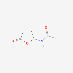 B091197 Acetamide, N-(2,5-dihydro-5-oxo-2-furanyl)- CAS No. 16275-44-8
