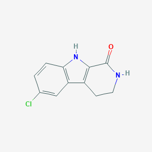 molecular formula C11H9ClN2O B091221 6-氯-2,3,4,9-四氢-1H-吡啶并[3,4-b]吲哚-1-酮 CAS No. 17952-83-9