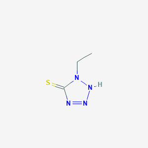 molecular formula C3H6N4S B091267 5H-Tetrazole-5-thione, 1-ethyl-1,2-dihydro- CAS No. 15217-53-5