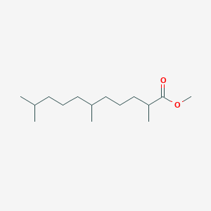 molecular formula C15H30O2 B091282 Methyl 2,6,10-trimethylundecanoate CAS No. 1001-79-2