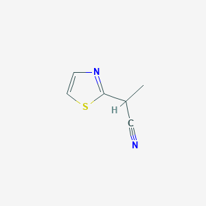 2-(1,3-Thiazol-2-yl)propanenitrile