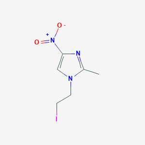 molecular formula C6H8IN3O2 B091325 1-(2-Iodoethyl)-2-methyl-4-nitroimidazole CAS No. 16156-96-0