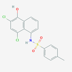 B091340 Benzenesulfonamide, N-(6,8-dichloro-5-hydroxy-1-naphthalenyl)-4-methyl- CAS No. 129-41-9