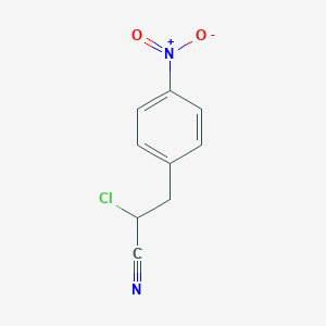 molecular formula C9H7ClN2O2 B091345 2-氯-3-(4-硝基苯基)丙腈 CAS No. 17849-31-9
