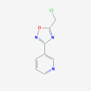 molecular formula C8H6ClN3O B091401 3-[5-(Chloromethyl)-1,2,4-oxadiazol-3-yl]pyridine CAS No. 15328-03-7