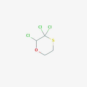molecular formula C4H5Cl3OS B091418 2,3,3-Trichloro-1,4-oxathiane CAS No. 15924-19-3