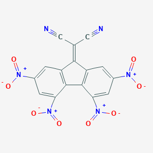 molecular formula C16H4N6O8 B091487 2-(2,4,5,7-四硝基芴-9-亚基)丙二腈 CAS No. 15517-55-2