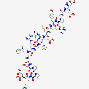 molecular formula C98H138N28O29S B091495 β-黑素细胞刺激素 (5-22) CAS No. 17750-75-3