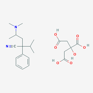 molecular formula C22H32N2O7 B091500 Isoaminile citrate CAS No. 126-10-3