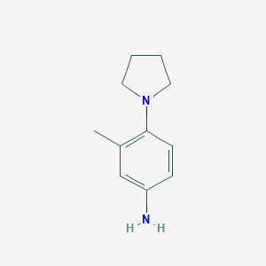molecular formula C11H16N2 B091519 3-甲基-4-(吡咯烷-1-基)苯胺 CAS No. 16089-43-3