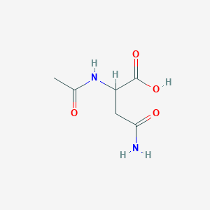 molecular formula C6H10N2O4 B091563 2-Acetamido-4-amino-4-oxobutanoic acid CAS No. 16473-76-0