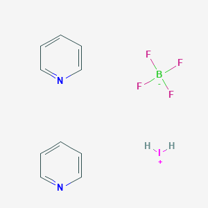 molecular formula C10H12BF4IN2 B091570 Bis(Pyridine)iodonium(1)tetrafluoroborate CAS No. 15656-28-7