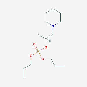 molecular formula C14H30NO4P B091580 Dipropyl (1-piperidino-2-propyl) phosphate CAS No. 15870-41-4